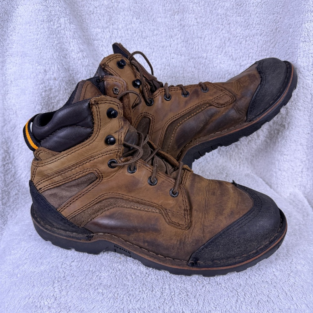 Red Wing WORX Mens Work Boots Sz 8.5 M Steel Toe Brown Leather EH‎ STK# 5615